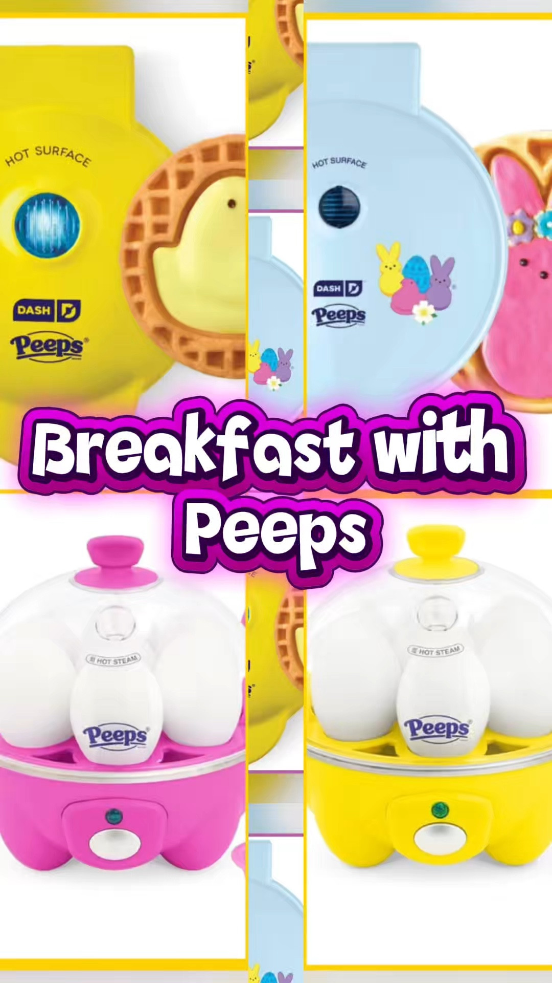 Make Easter mornings extra fun with these adorable Peeps! 🐥 

The Mini Waffle Maker creates cute bunny waffles, and the Peeps Egg Cooker makes breakfast quick and easy. 

Perfect for a festive spring start! 🌼

Peeps #Easter #SpringBreakfast #EasterFinds #PeepsCollection 

#LTKHome