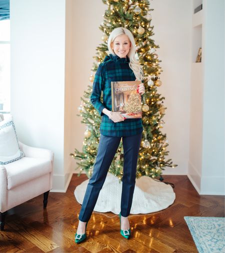 Feeling festive in this cozy plaid top, sparkly shoes, and a decorative bow! 😍

Victoria Magazine is also graciously offering 20% off of Traditions of Christmas to the @elevateetiquette community through 12/31/24 via this link: 

https://victoriamag.com/product/traditions-of-christmas/ref/acheperdak/

#LTKSeasonal #LTKHoliday