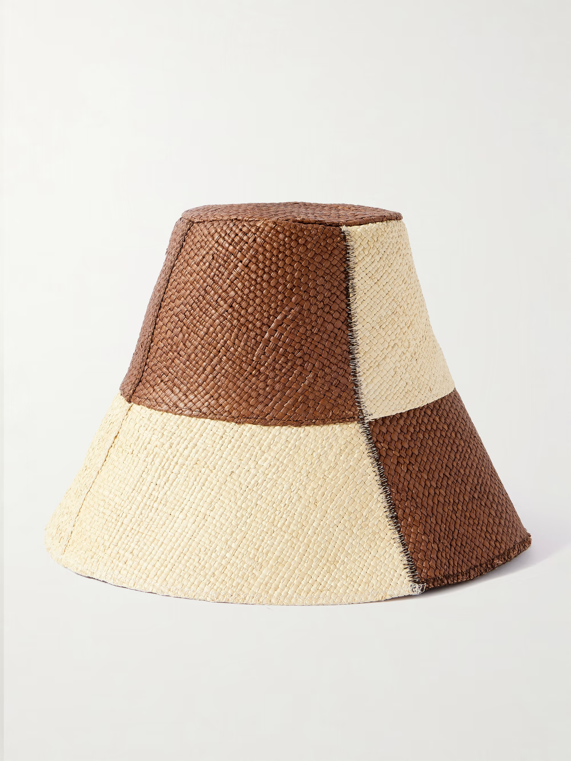 + Artesano Heaven and Earth checked straw bucket hat | NET-A-PORTER (US)