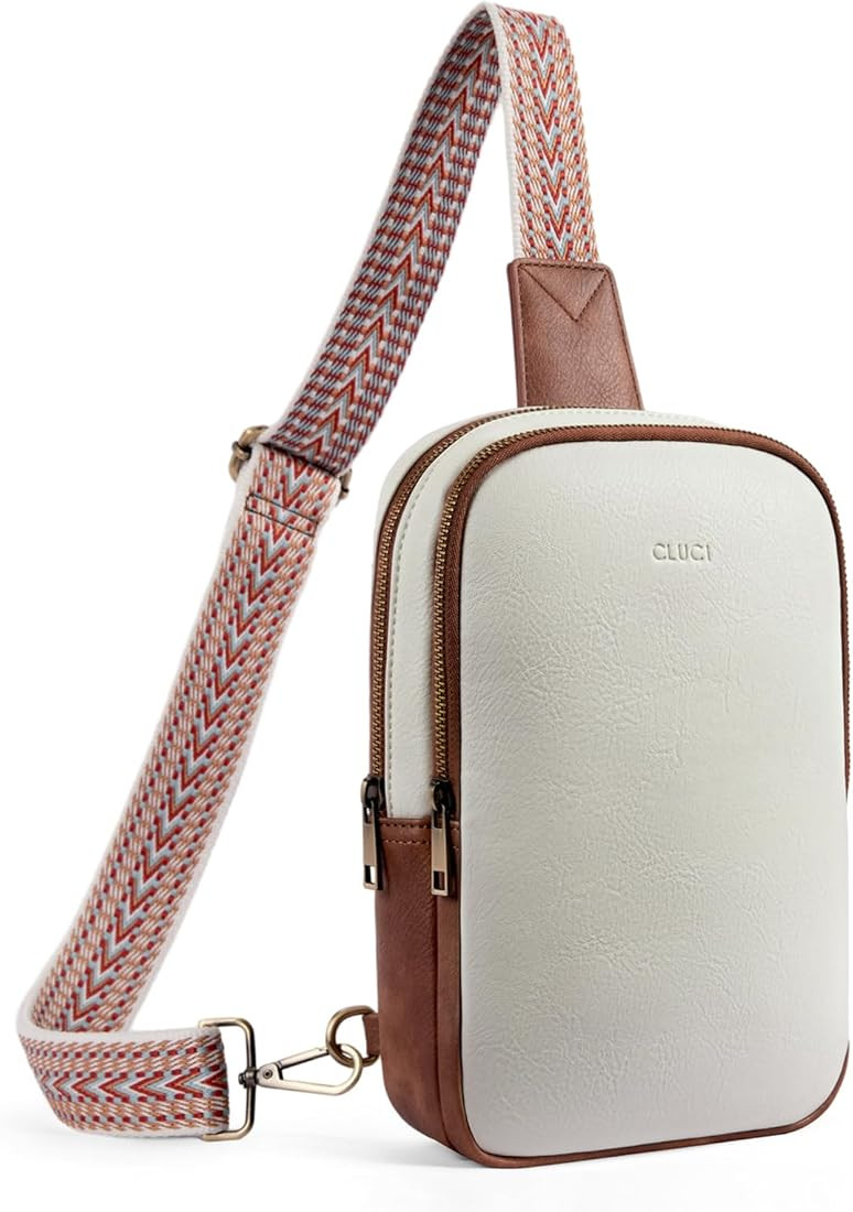 CLUCI Sling Bag for Women Crossbody Purse Large Leather Cross Body Bag Women Sling Backpack for T... | Amazon (US)