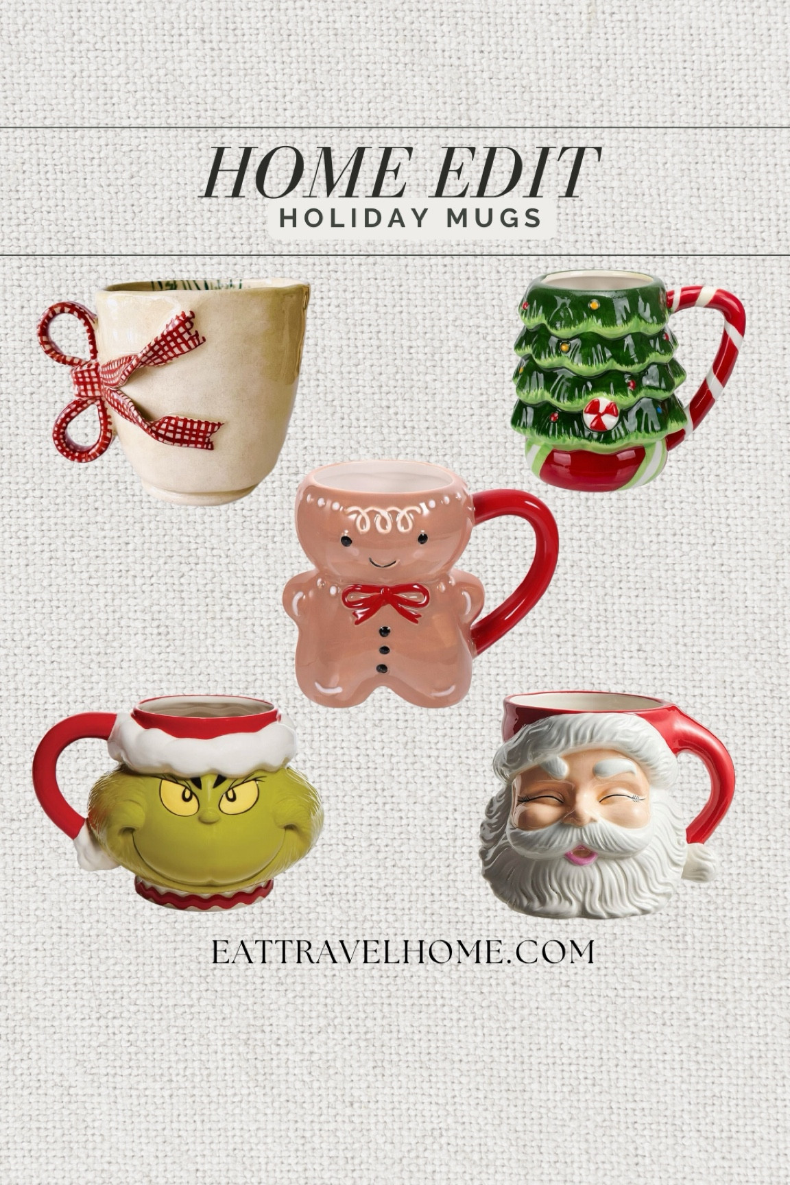 Holiday Mugs for Christmas! 🎄 
Family holiday gifting or secret Santa gifts

[Santa grinch gingerbread Christmas tree Christmas holiday colors bows nightmare before Christmas Jack snowman elf hello kitty snoopy novelty mugs cups]

#LTKSeasonal #LTKGiftGuide #LTKHoliday