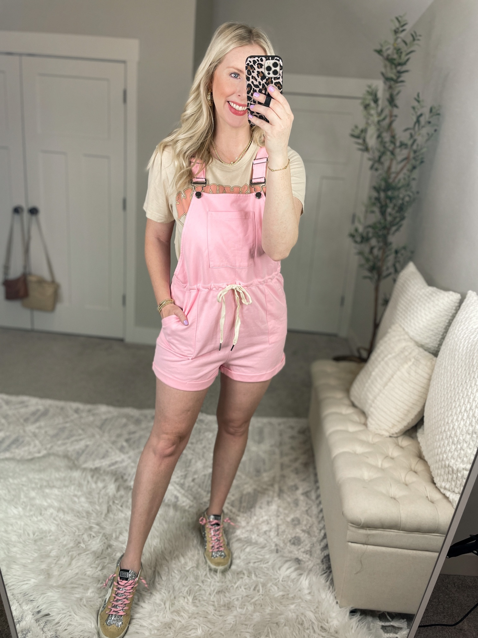 LTK sale pink lily, pink overalls, shortfalls, knit overalls, graphic tee 

Wearing a medium in both 

#LTKsalealert #LTKSale #LTKunder50