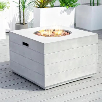 Manchester Concrete Gas Fire Pit Table | Wayfair North America