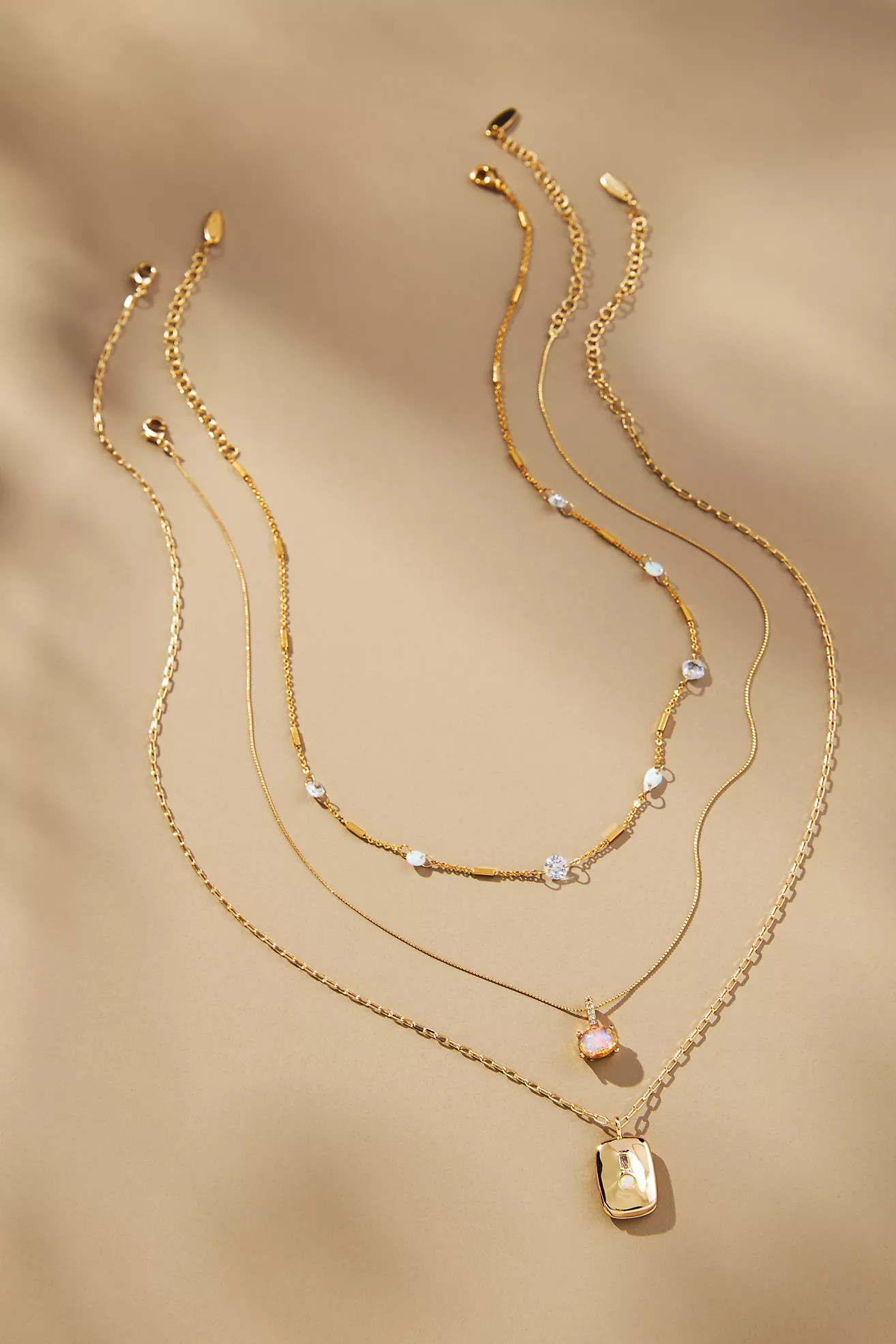 Birthstone Necklaces, Set of 3 | Anthropologie (US)
