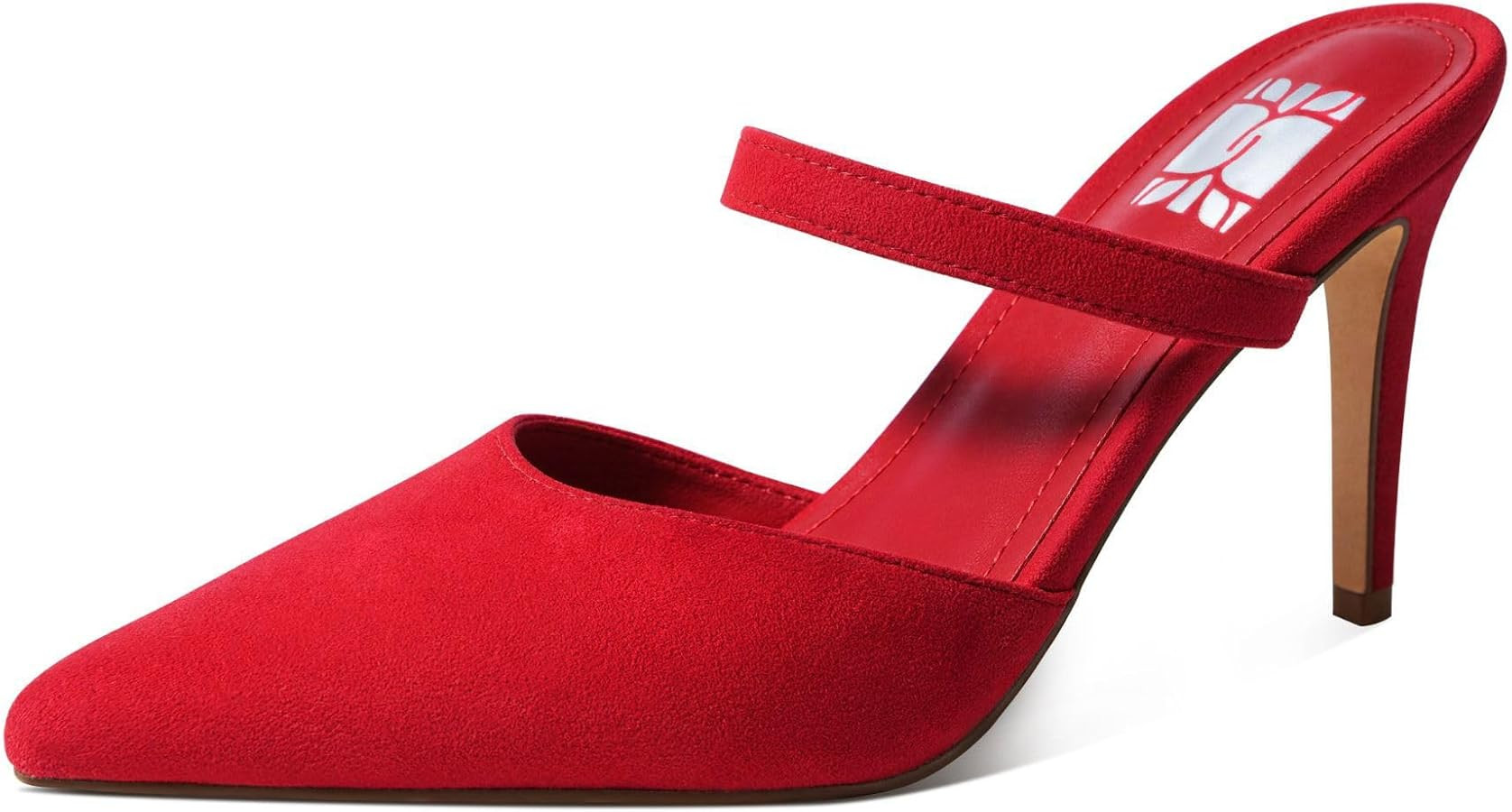 WIRALOMI Heeled Sandals for Women Pumps Closed Pointed Toe Heels Mule Heels Slip On Wedding Party... | Amazon (US)