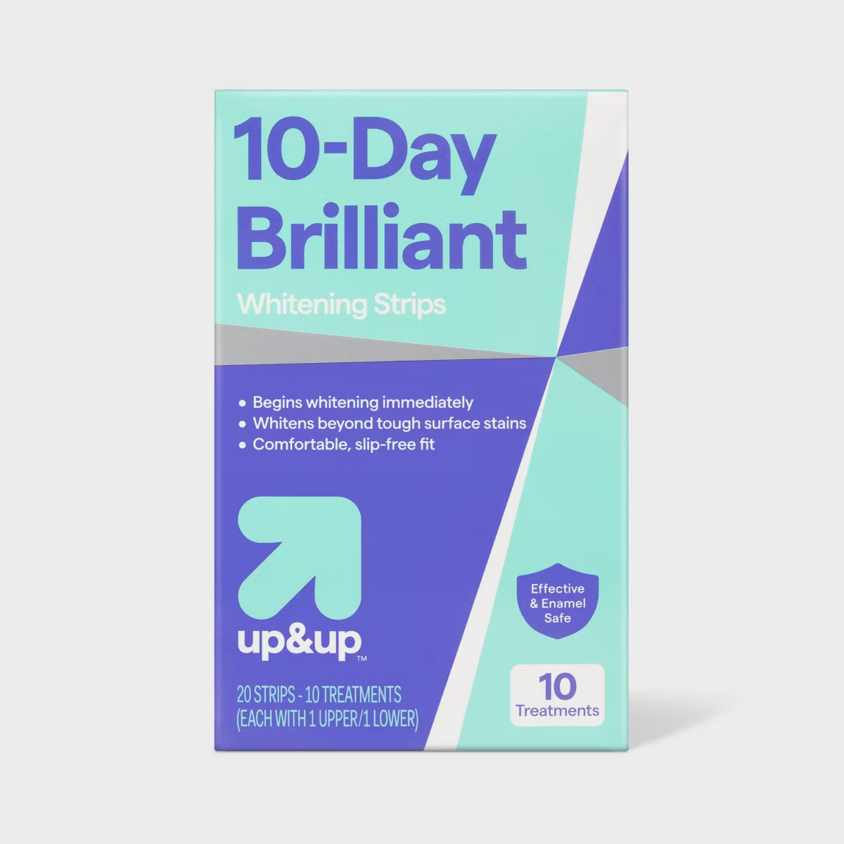 10-Day Brilliant White Whitening Strips - up&up™ | Target