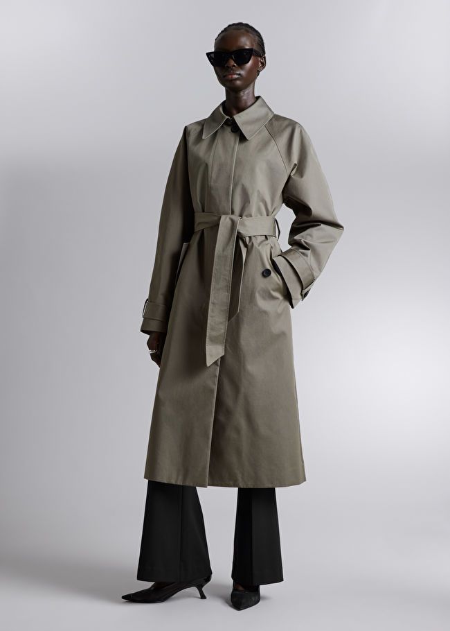 Single-Breasted Trench Coat - Khaki - Trenchcoats - & Other Stories US | & Other Stories US