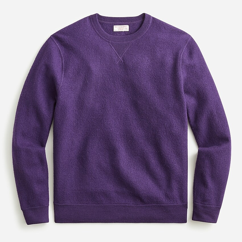 Wallace & Barnes boiled merino wool crewneck sweatshirt | J. Crew US