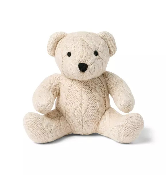 The Cable Knit Bear Plush | Janie and Jack