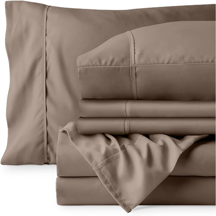 Bare Home Hotel Luxury Queen Sheet Set, Extra Soft - 6 Piece Set - Deep Pockets - Easy Fit - Cool... | Amazon (US)