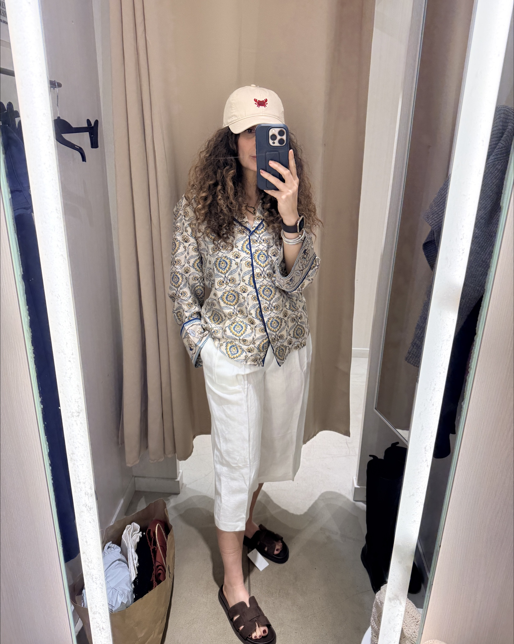 Spring break shopping at HM. These linen shorts come in two length. Check the second photo for the shorter one. Wearing size 4 in both. 

#LTKootd #LTKSeasonal #LTKdayinmylife