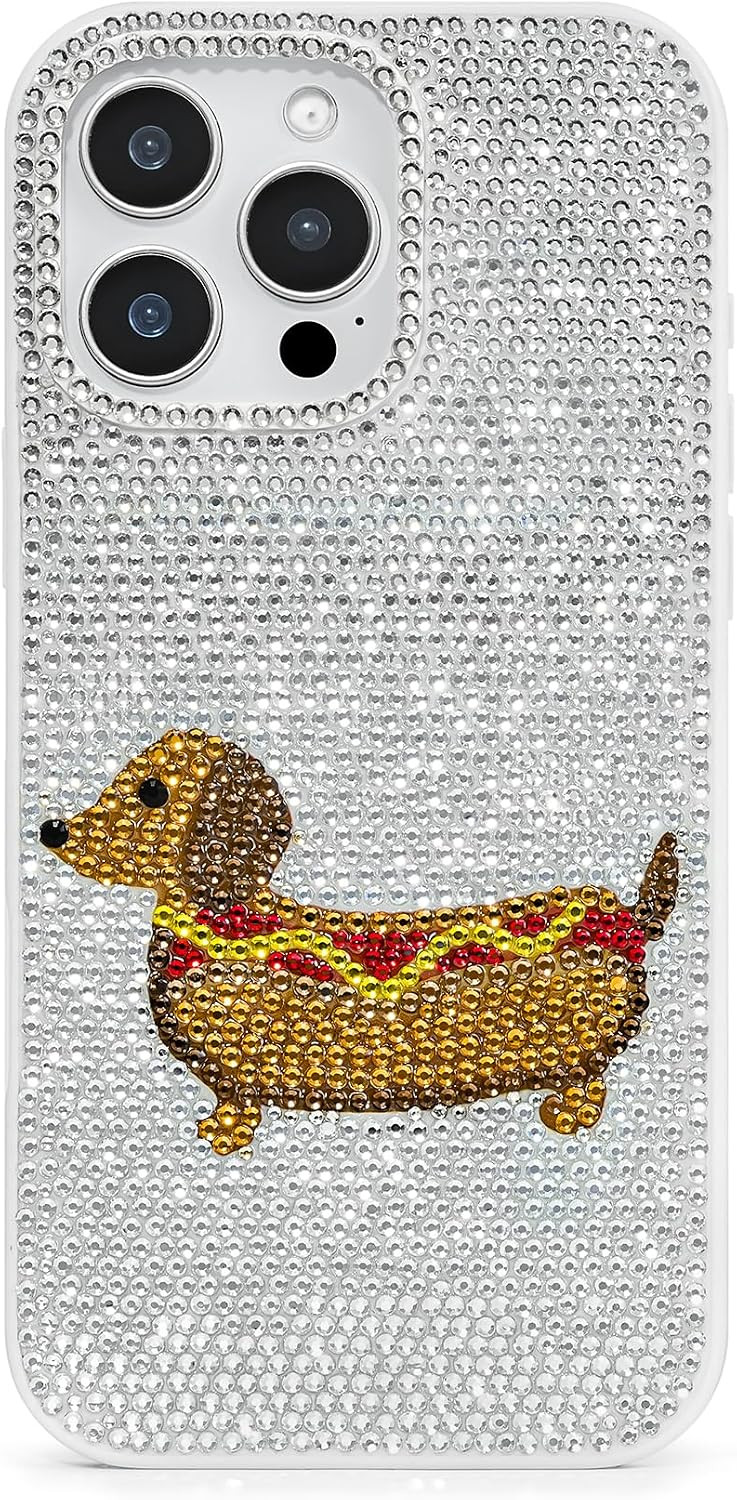 JW PEI Dachshund Hot Dog Phone Case - White | Amazon (US)