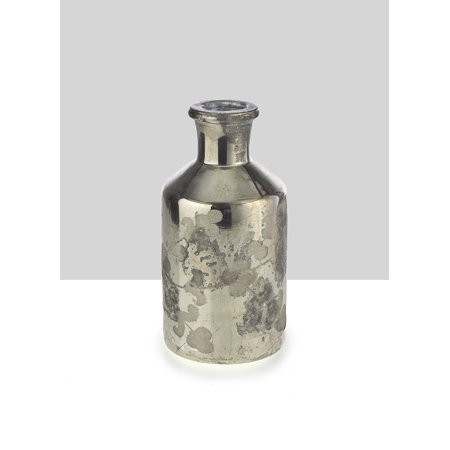5 ?in Branch Etched Antique Silver Bottle Vase Set of 2 | Walmart (US)