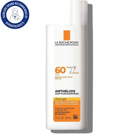 La Roche-Posay Anthelios Ultra Light Fluid Facial Sunscreen SPF 60 1.7 fl oz | Walmart (US)