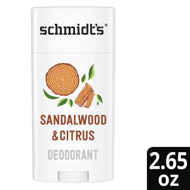 Schmidt's Sandalwood & Citrus Aluminum-Free Natural Deodorant Stick - 2.65oz | Target