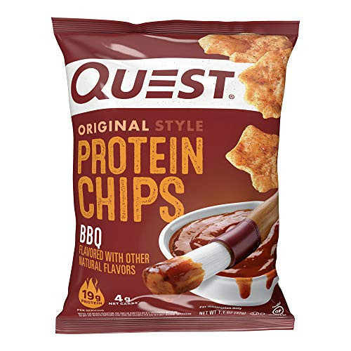 Quest Nutrition BBQ Protein Chips, 19g Protein, 4g Net Carb, Low Carb, Gluten Free, 1.1 oz (Pack of 12) | Amazon (US)