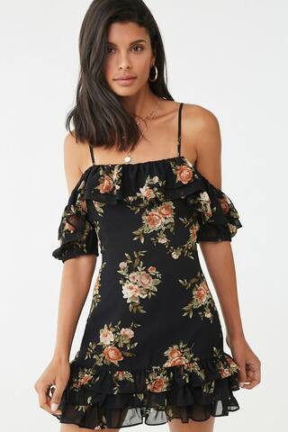 Off-the-Shoulder Floral Dress | Forever 21 (US)