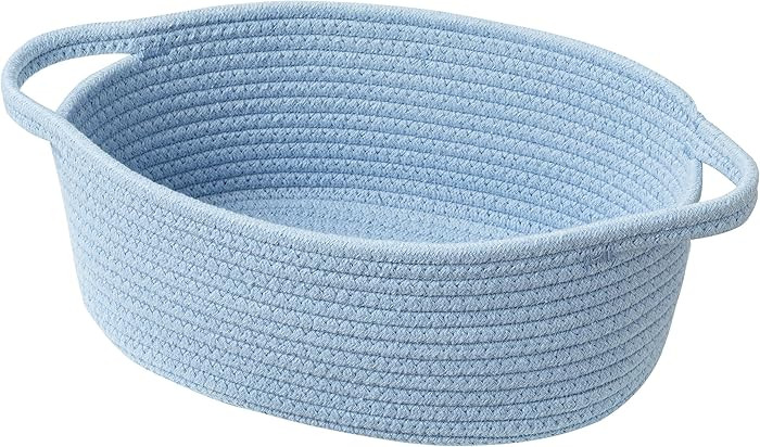 UBBCARE Small Woven Basket for Gifts, Cotton Rope Storage Basket for Shelf, Gift Baskets Empty wi... | Amazon (US)