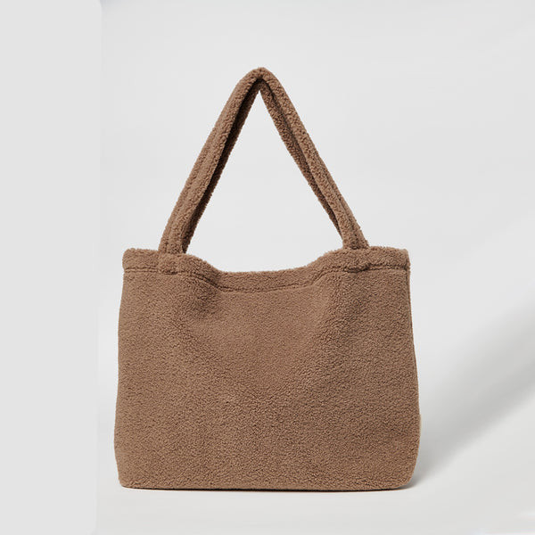 Brown Chunky Teddy Mom Bag | Trouva (Global)