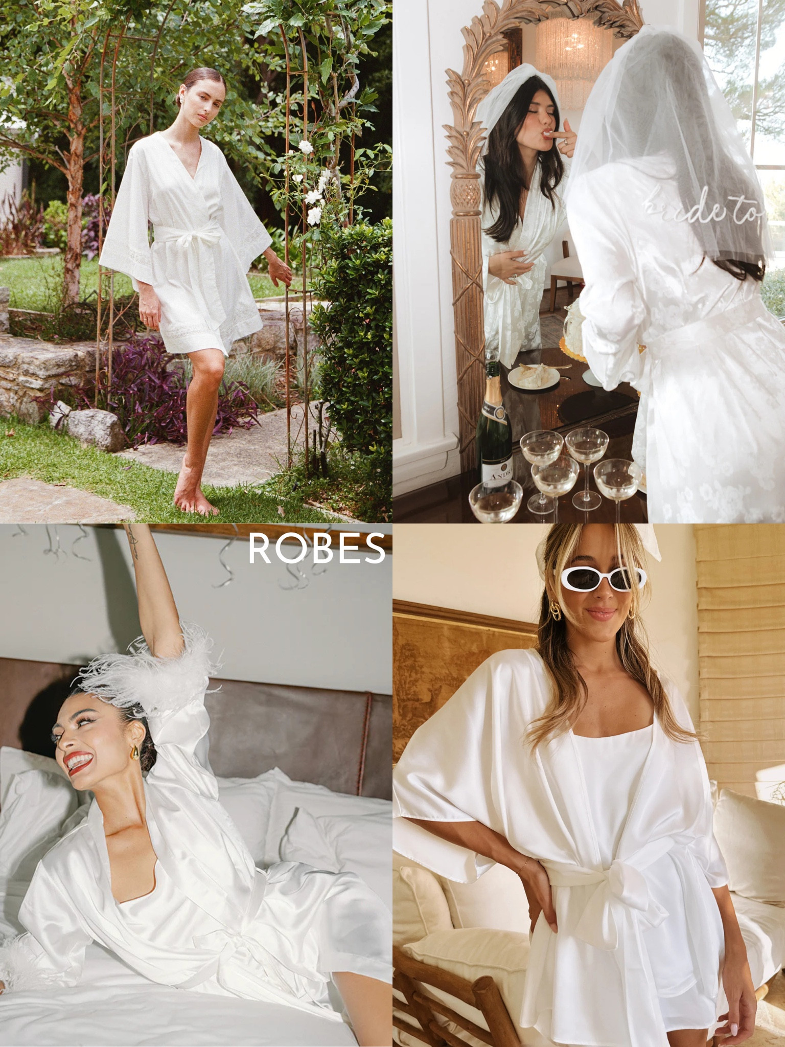 Wedding day robes for brides to wear 