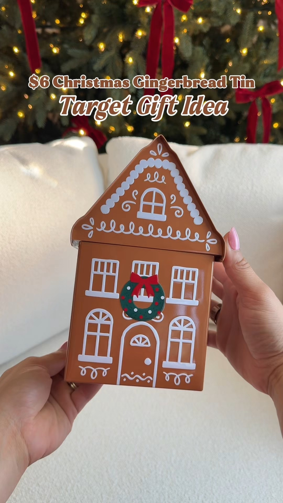 Target Christmas gift Idea this $6 tin you can fill with so many goodies #giftideas #target #targetholidays 

#LTKHoliday #LTKGiftGuide #LTKSeasonal