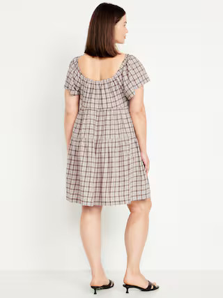 Tiered Mini Swing Dress | Old Navy (US)