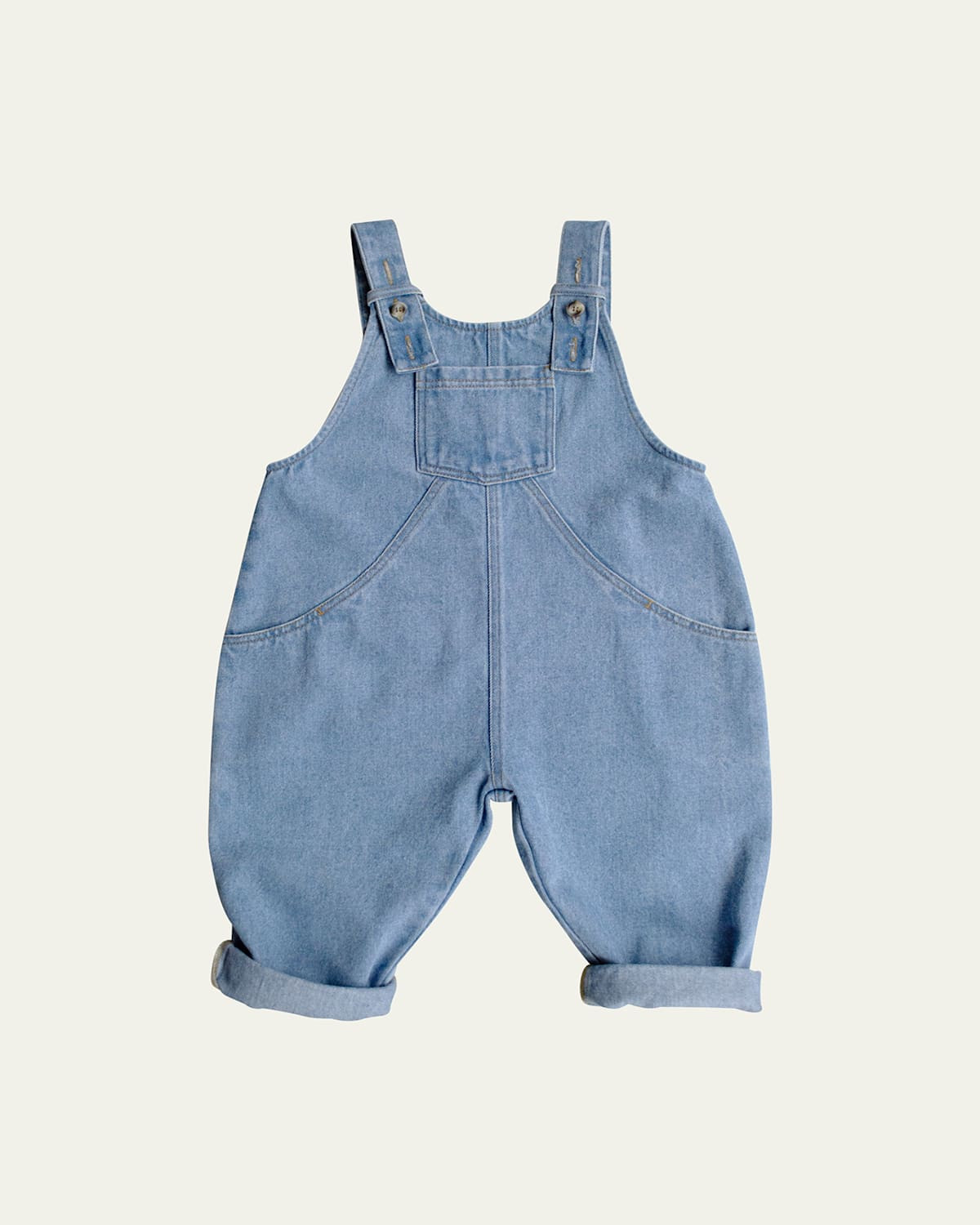 Kid's The Oversized Denim Dungaree Overalls, Size 3-10 | Bergdorf Goodman