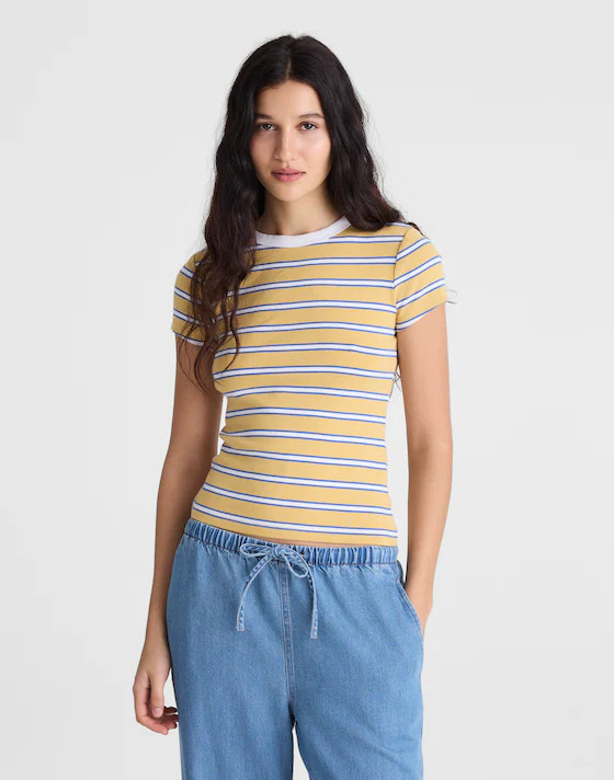 The '90s Crewneck Tee in Compact Cotton | Madewell