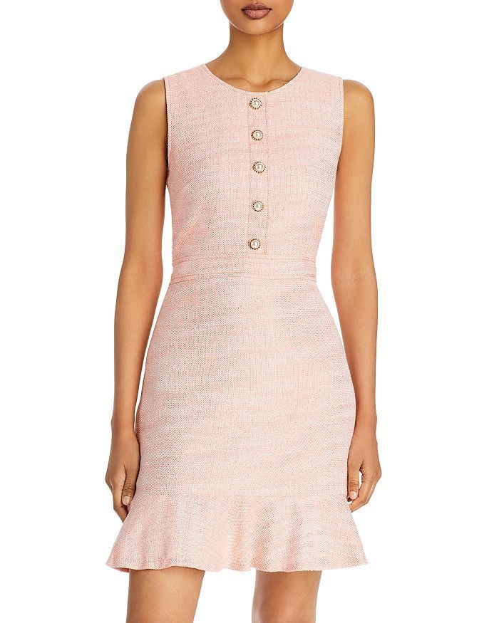 Tweed Ruffle Hem Dress | Bloomingdale's (US)