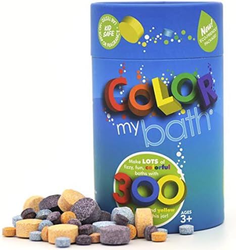 Color My Bath - 300 Count - New Eco-Friendly Container - The Original Fizzy Color Changing Tablet... | Amazon (US)