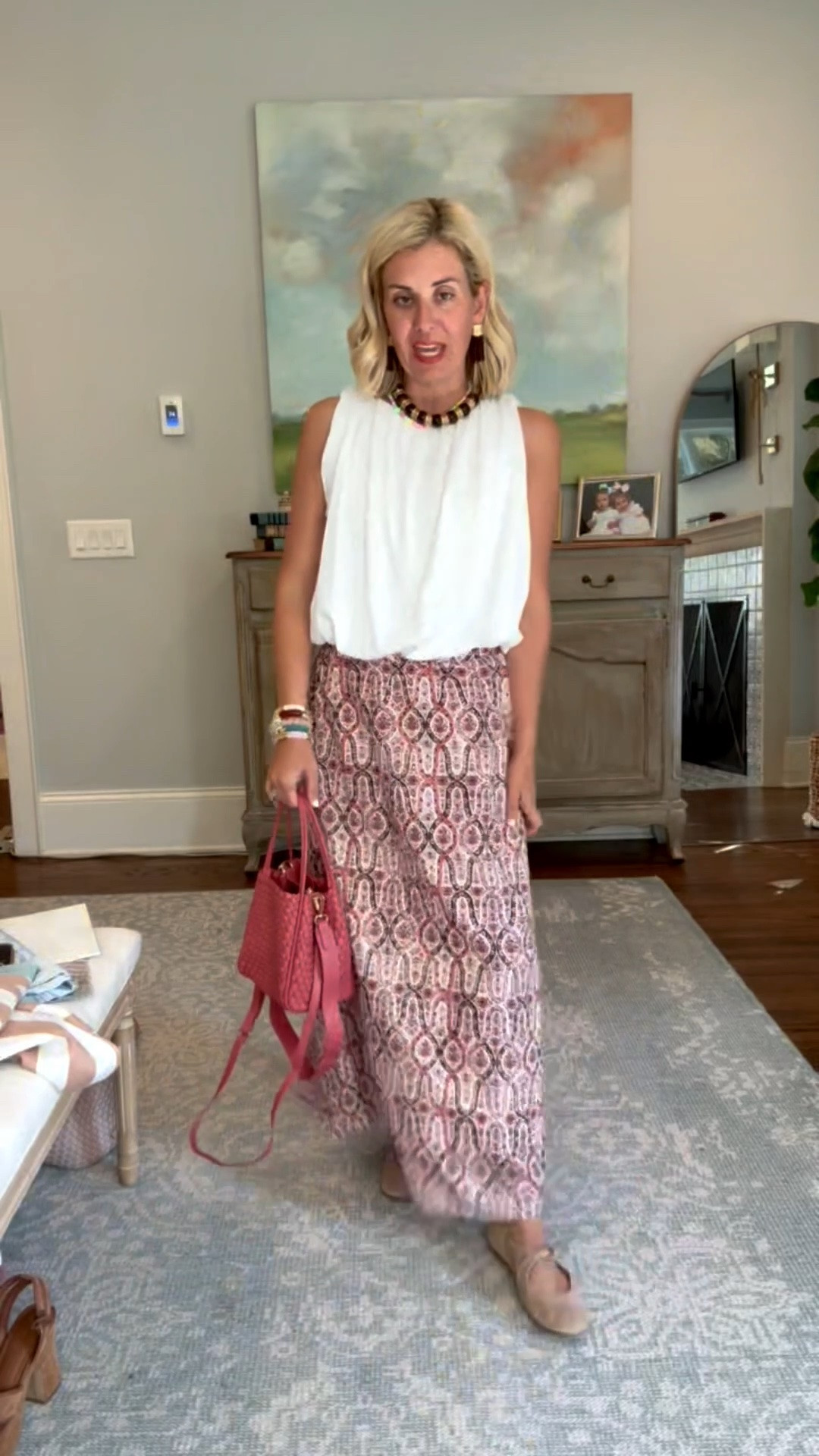 Remember we mix & match a set all the ways. You get more bang for your buck when you mix up your pieces! 
Top - xs
Skirt - small
Mary Jane’s - 7.5 (sized 1/2 down)

*code Catherine20 at Allie + Bess

#LTKdayinmylife #LTKootd #LTKmomlife