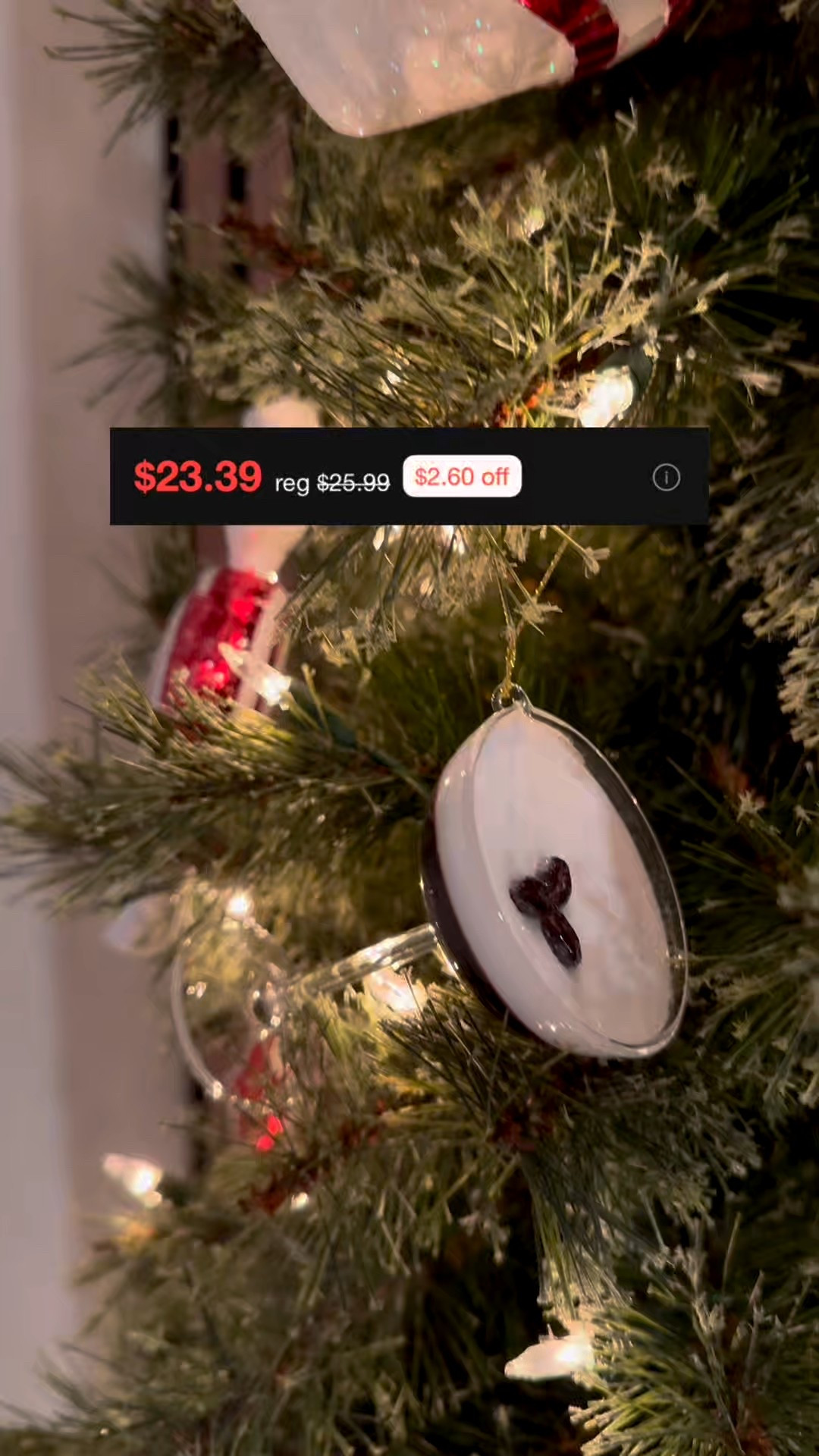 For my fellow espresso martini lovers… this Christmas tree ornament is perfect and it’s on sale at Target right now! 

#ltkdayinthelife #ltksalealert #targetfinds #targetstyle #christmasdecor #ltkfinds

#LTKHoliday #LTKGiftGuide #LTKSeasonal