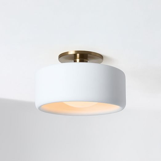 Anders Porcelain Flush Mount (5"–14") | West Elm (US)