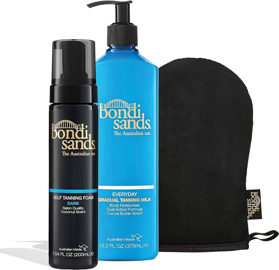 Bondi Sands Tan + Maintain Kit | Includes Dark Self Tanning Foam, Mitt, and Everyday Gradual Tann... | Amazon (US)