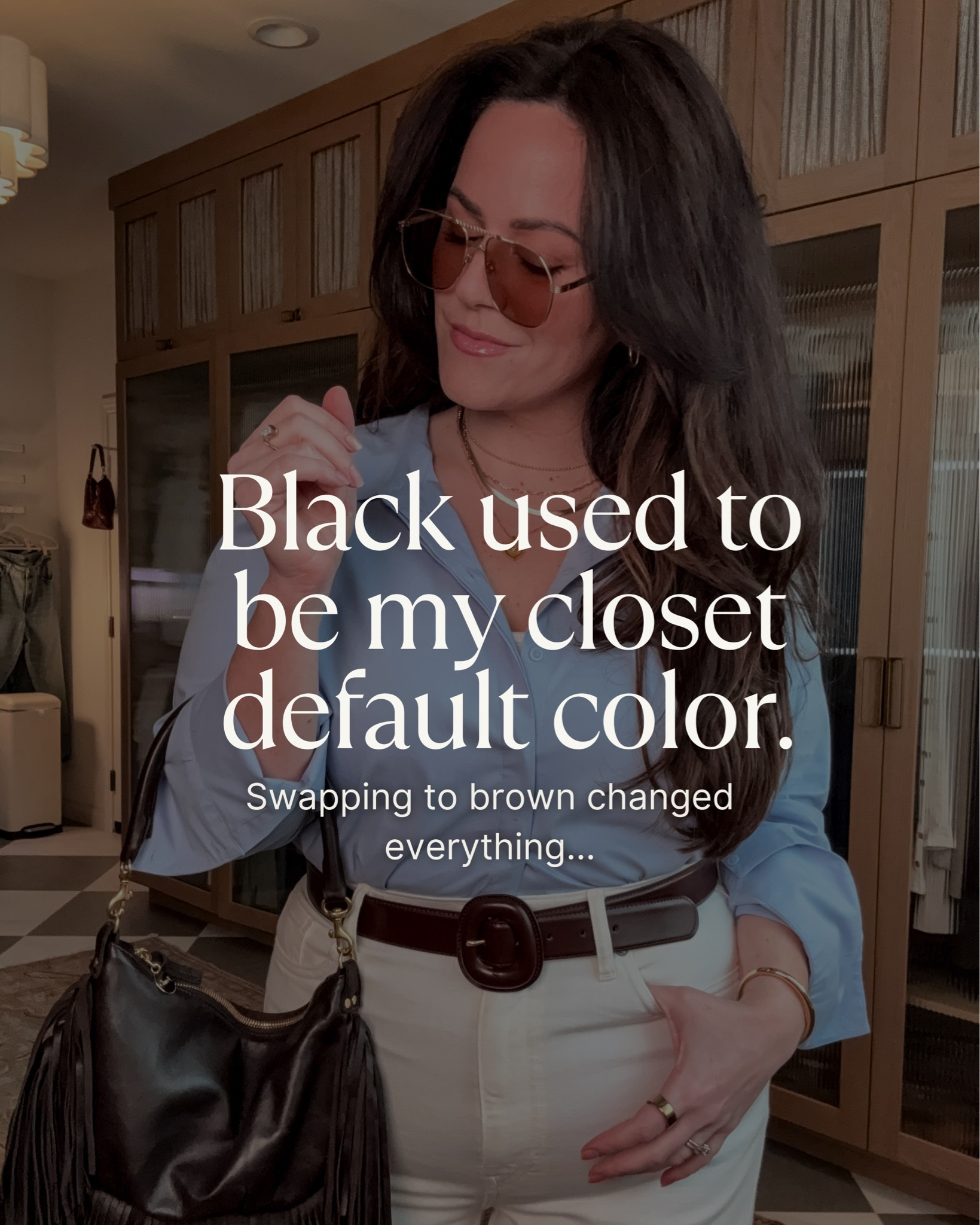 Swapping to brown changed everything

#LTKMidsize #LTKSeasonal