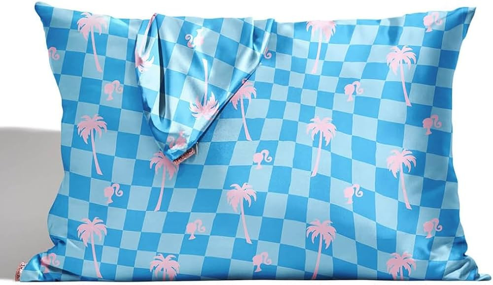 Barbie x Kitsch Satin Pillowcase with Zipper - Softer Than Silk Pillow Cases for Hair & Skin Cool... | Amazon (US)