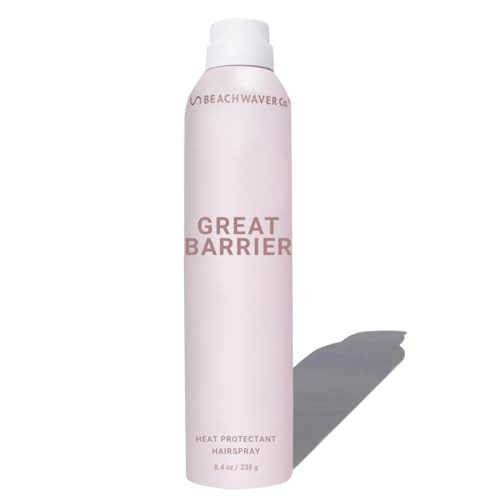 The Beachwaver Co. Haircare Great Barrier Heat Protectant Hair Spray - Full Size (8.4 Fl Oz) | Multi-Purpose Treatment for Heat Protection | Flexible Hold & No Frizz | Polynesian Pink Sugar Scent | Amazon (US)