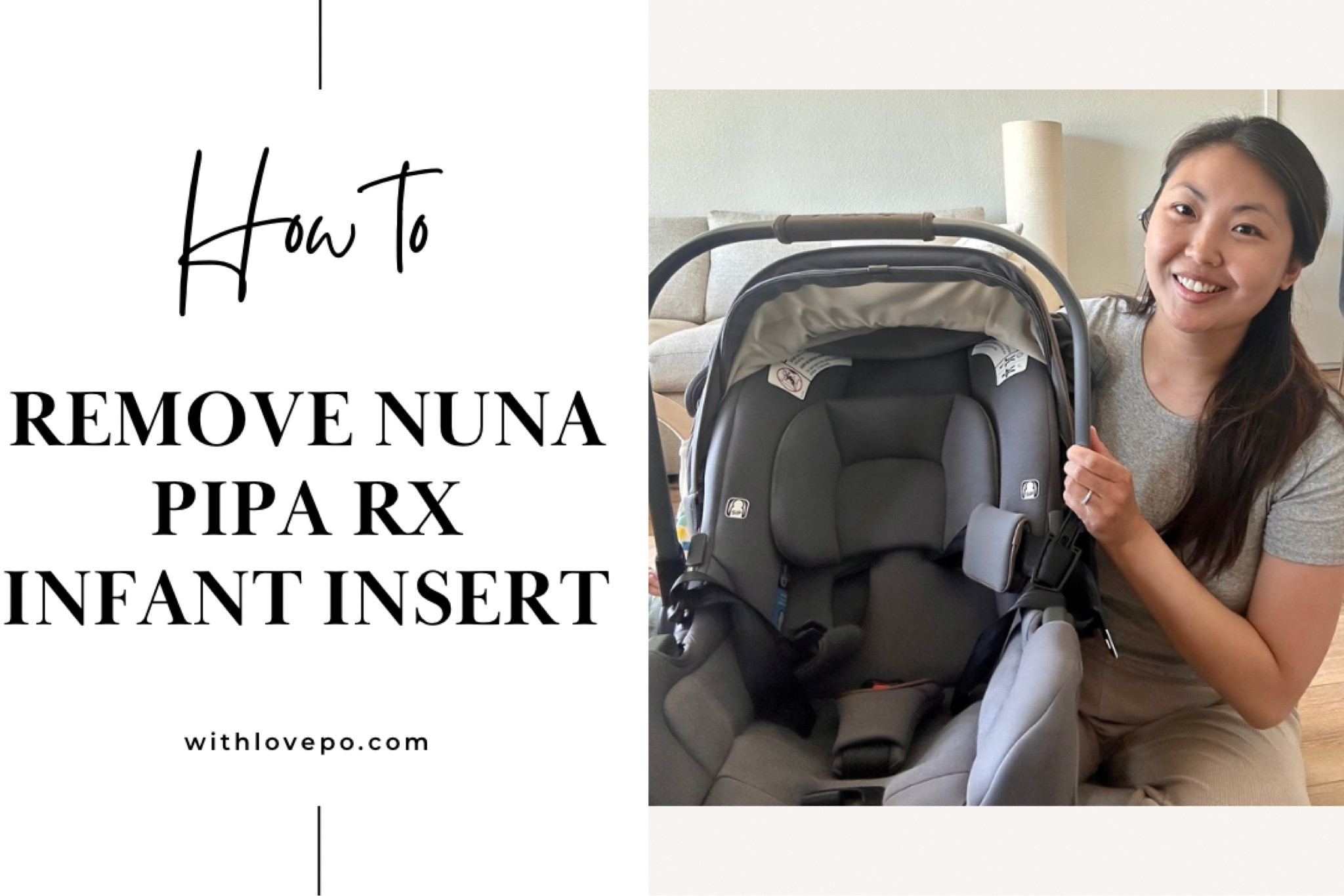 Nuna car shop seat cover removal