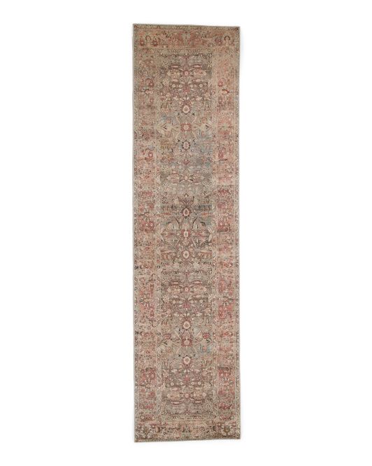 Made In Egypt Vintage Look Printed Flatweave Runner | TJ Maxx