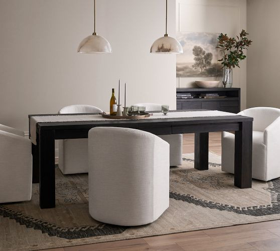 Folsom Storage Extending Dining Table (74"-92") | Pottery Barn (US)