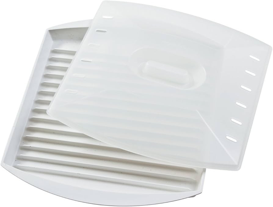 Progressive International Prep Solutions Microwavable Bacon Grill, White, 1 Piece | Amazon (US)