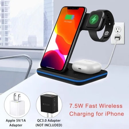Leonard Charger Station Wirless Chargless Phone Charger Charging Station Wireless Charger Stand Mult | Walmart (US)