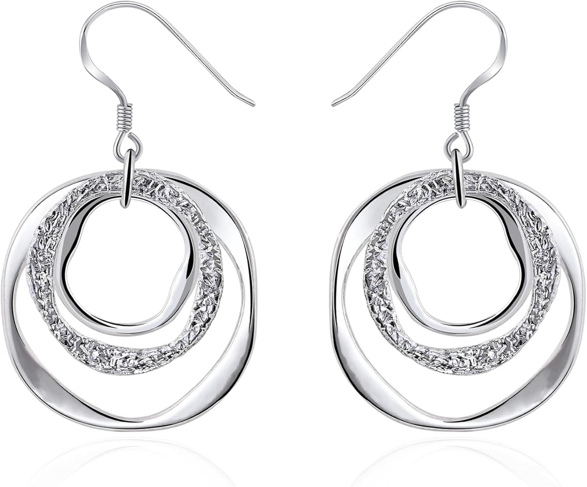 Hypoallergenic Geometric Circle Dangle Earrings - Bohemian Boho Style Lightweight Jewelry for Wom... | Amazon (CA)