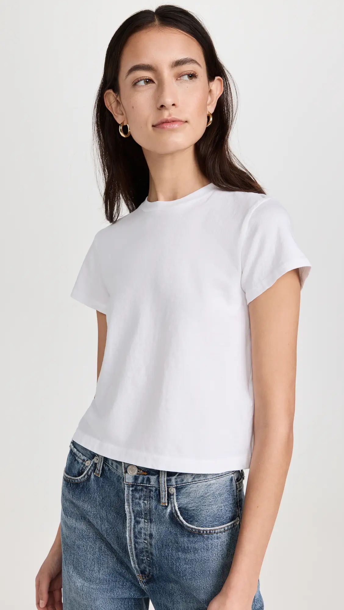 AGOLDE Adine Shrunken Tee | Shopbop | Shopbop