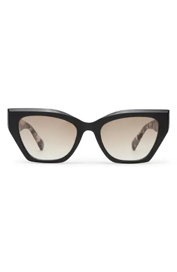 AIRE Persei 51mm Cat Eye Sunglasses in Black /Charcoal Tort at Nordstrom Rack | Nordstrom Rack