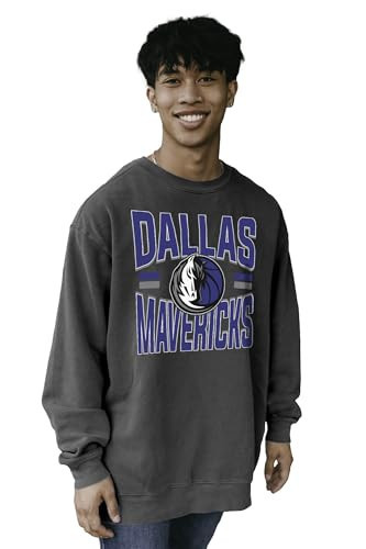 Blue 84 Standard NBA Officially Licensed Crewneck Sweatshirt Ringspun Bold Black | Amazon (US)