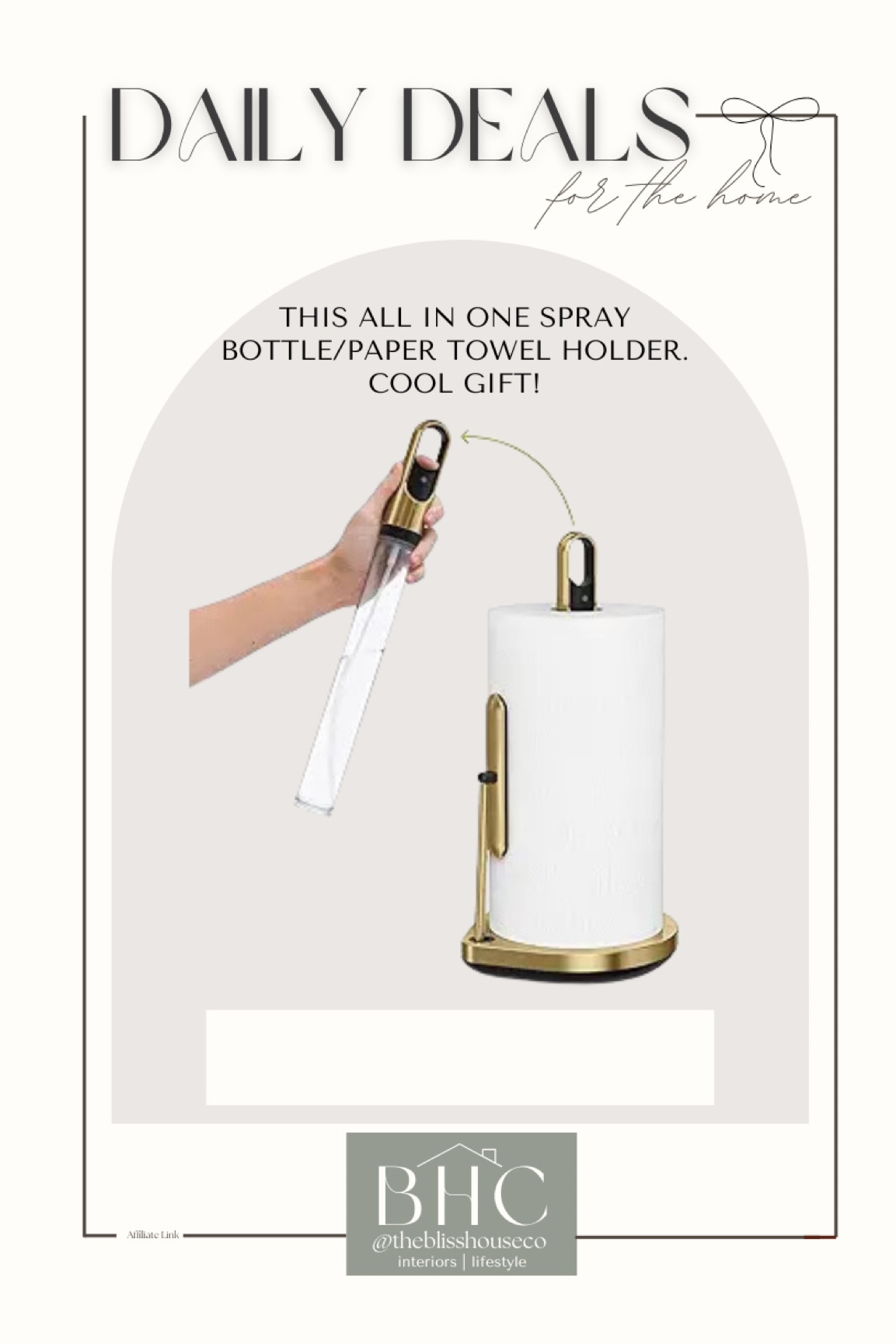 Paper towel holder/ spray bottle 

#LTKSaleAlert #LTKHome #LTKFindsUnder50