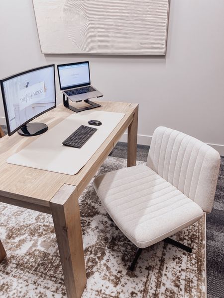 Obsessed with my new office chair. Comfort is a must while getting work done. I found this one for under $100! 

#officechair #officeinspo #officespace. #neutraloffice #homeoffice

#LTKfindsunder100 #LTKhome #LTKxPrime