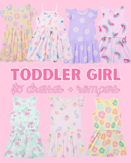 Toddler girl dresses and rompers for Summer! All are $5. 

#LTKKids #LTKFindsUnder50