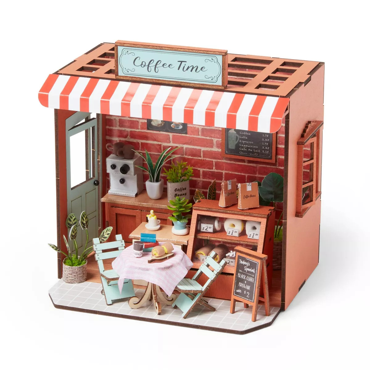 DIY 3D Miniature Coffee Shop Craft Kit - Mondo Llama™ | Target